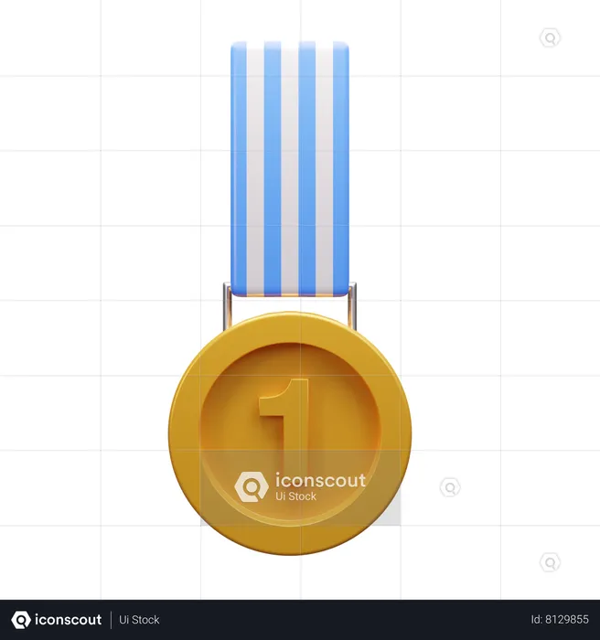 Première médaille  3D Icon