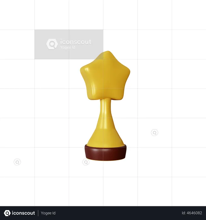 Premio de cine  3D Illustration