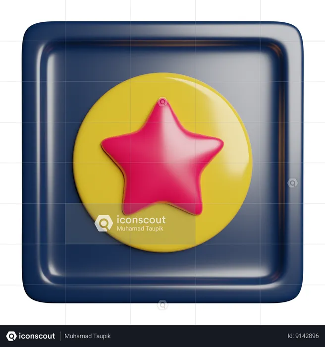 Premio estrella  3D Icon