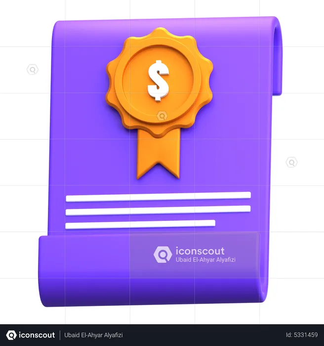 Premio financiero  3D Icon