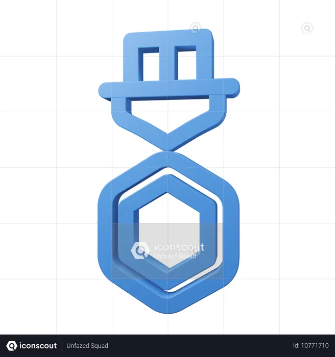 Medalha de prêmio  3D Icon