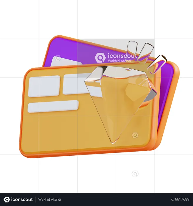 Premium Credit Card  3D Icon