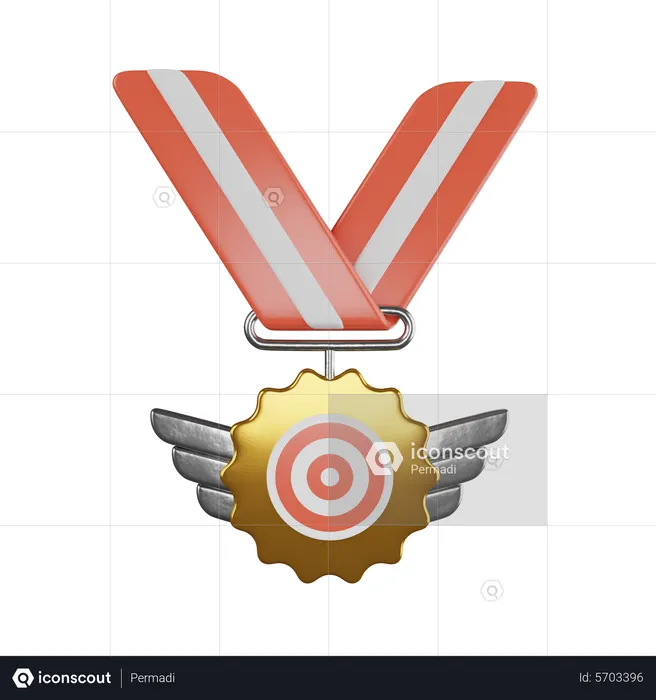 Premium Medal  3D Icon