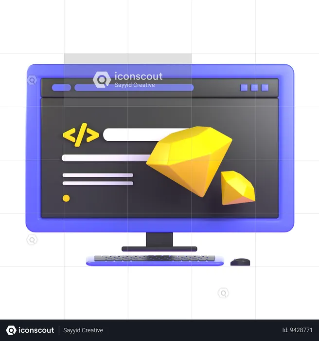 Premium Website  3D Icon