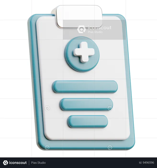 Prescrição médica  3D Icon