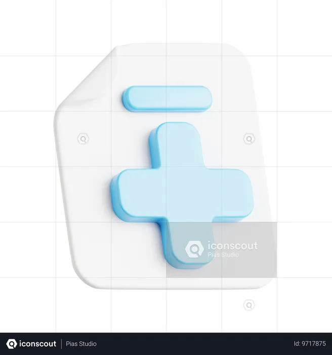 処方箋  3D Icon