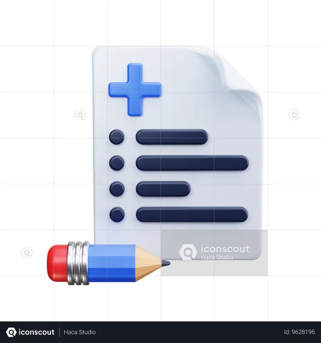 Prescription médicale  3D Icon