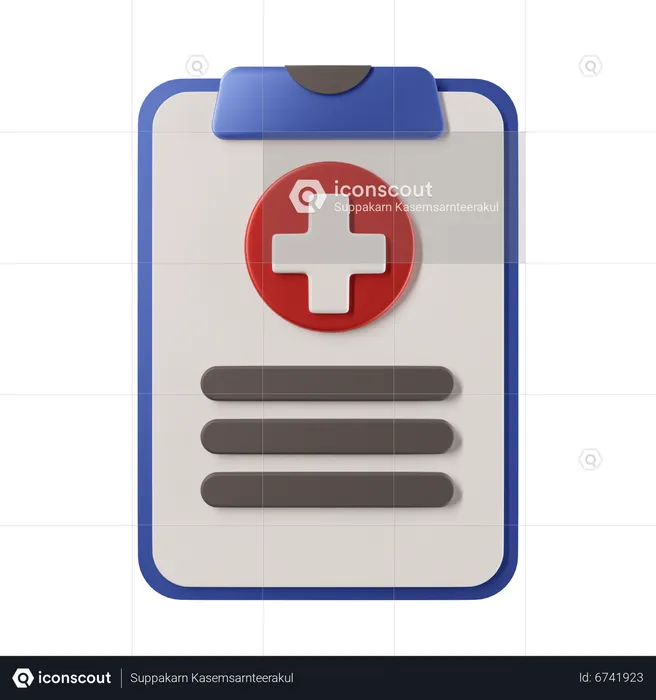 Prescription Report  3D Icon