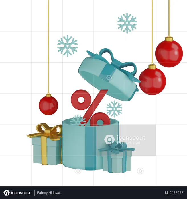 Present Discount  3D Icon