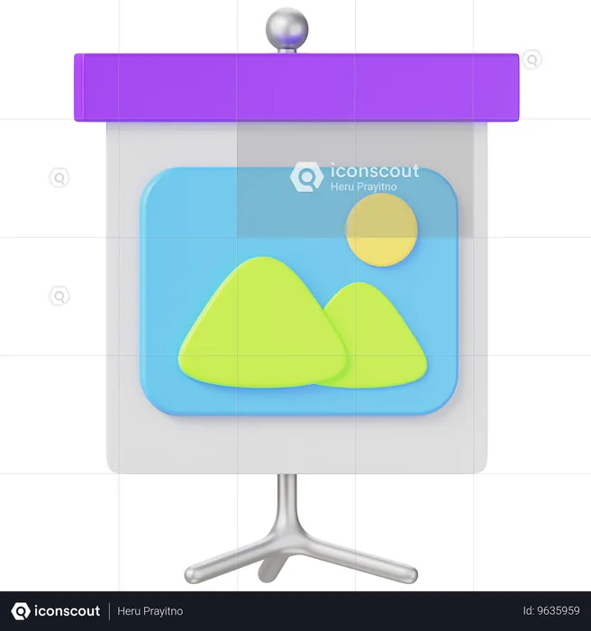 Presentation  3D Icon