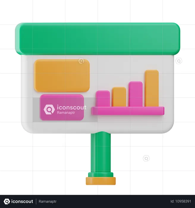 Presentation  3D Icon