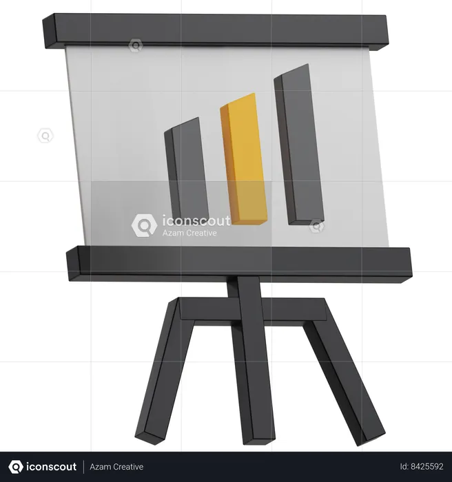 Presentation Board  3D Icon