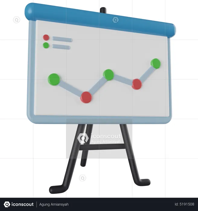 Presentation Board  3D Icon