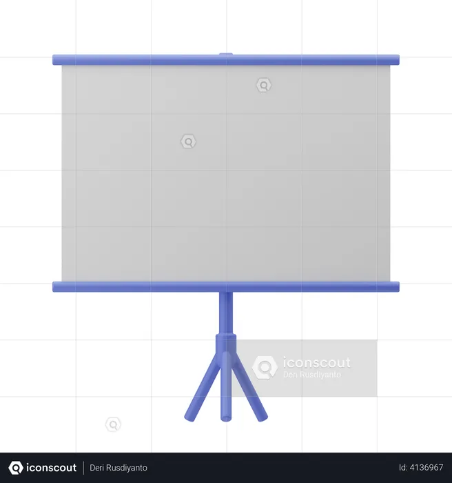 Presentation Board  3D Illustration