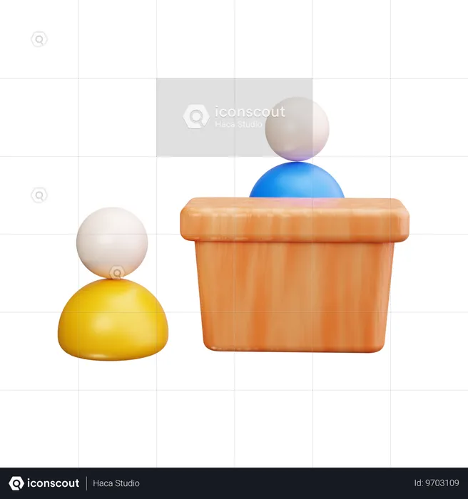 Présentation des employés  3D Icon