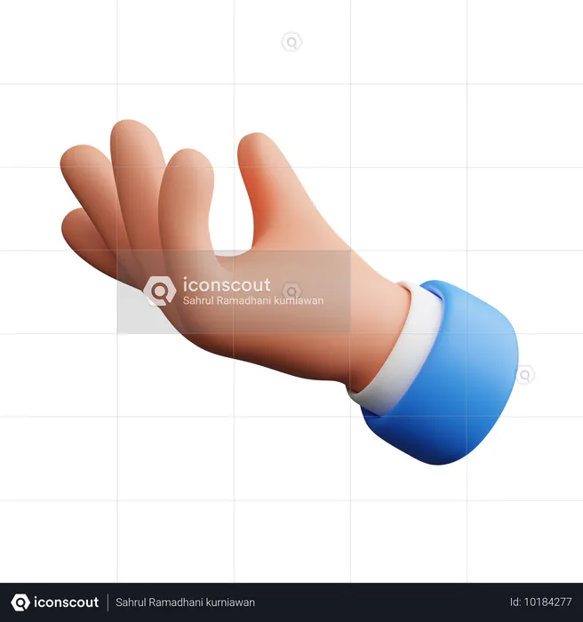 Presentation Hand Gesture  3D Icon