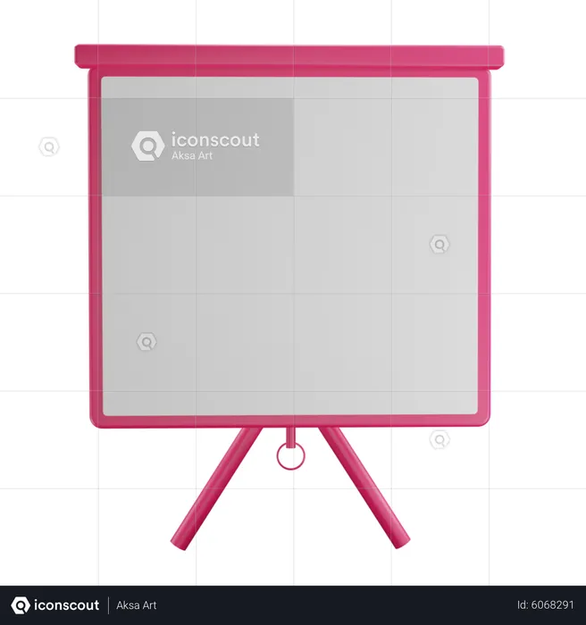Presentation Screen  3D Icon