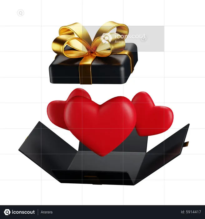 Presente de amor  3D Icon