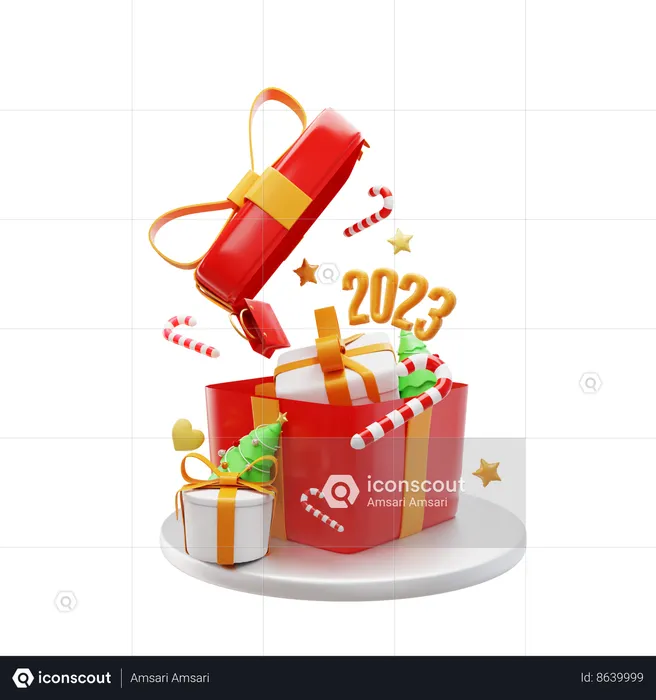 Presente de Natal  3D Icon