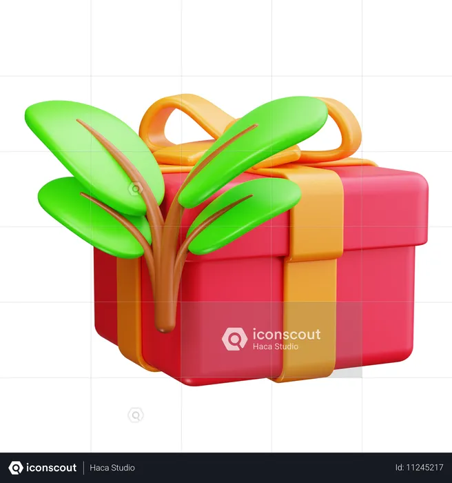 Presente ecologicamente correto  3D Icon