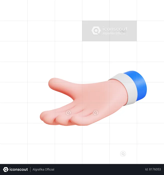 Presenting Hand  3D Icon