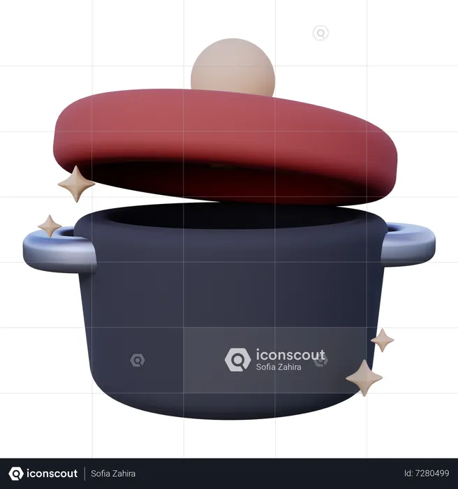 Pressure Cooker  3D Icon