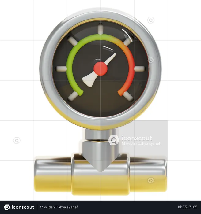 PRESSURE GAUGE  3D Icon