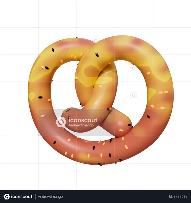 Galleta salada  3D Icon