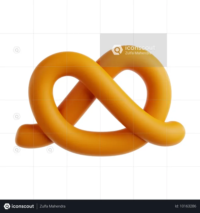 Pretzel  3D Icon