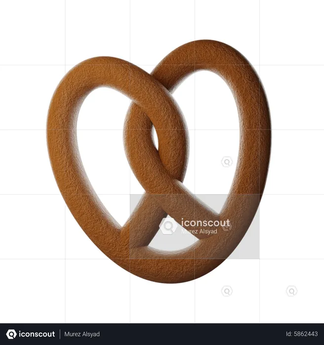 Pretzel  3D Icon