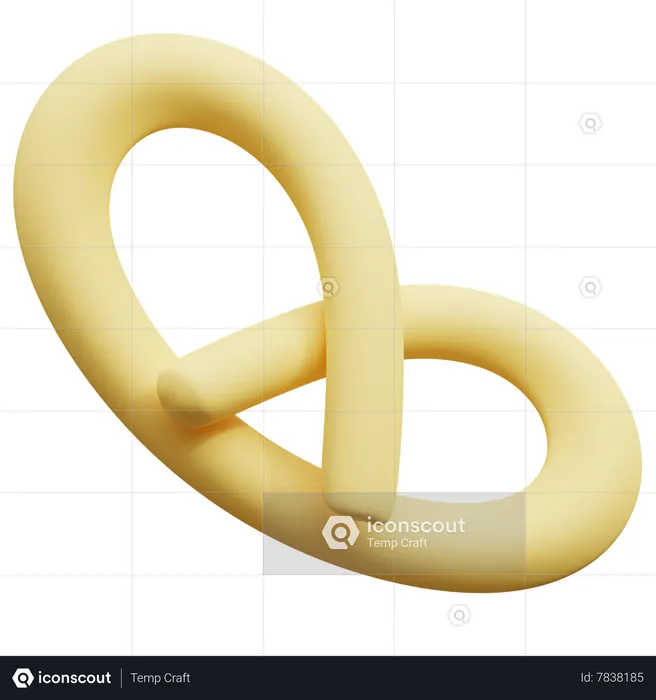 Pretzel  3D Icon