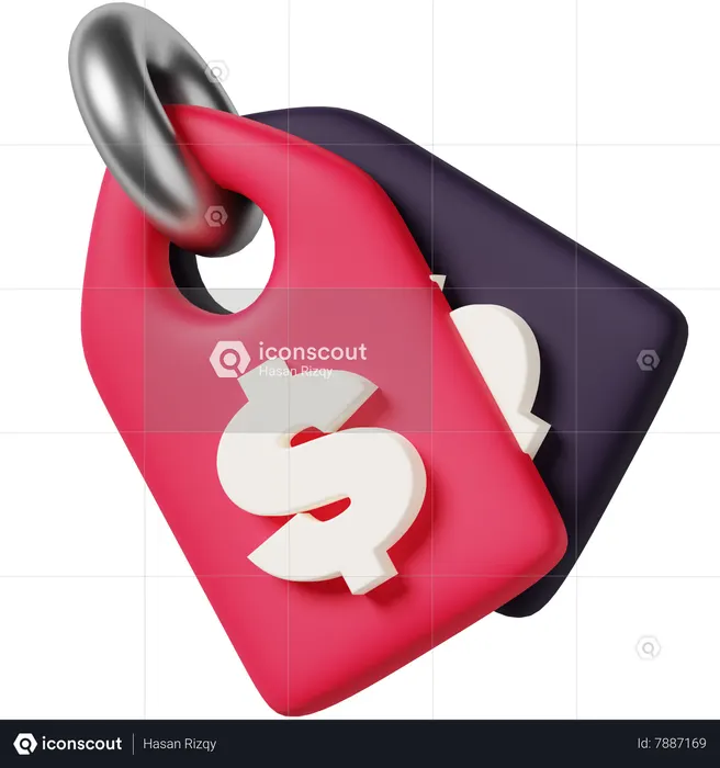 Price Tag  3D Icon