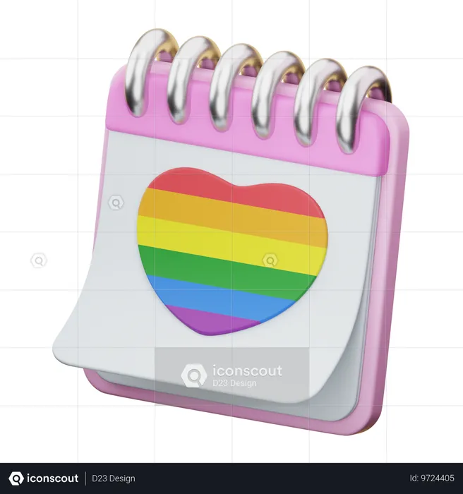 Pride Calender  3D Icon