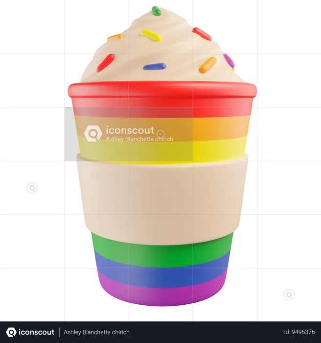 Pride Coffee  3D Icon