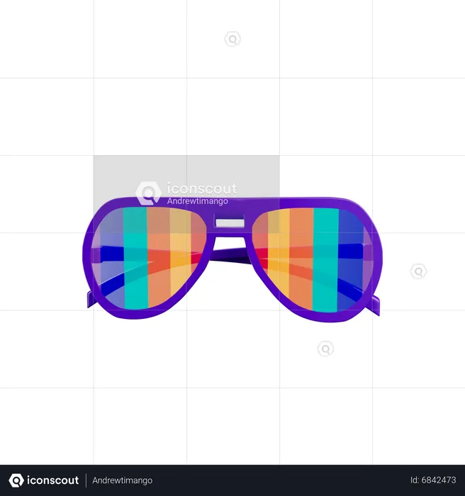 Pride Eyeglasses  3D Icon