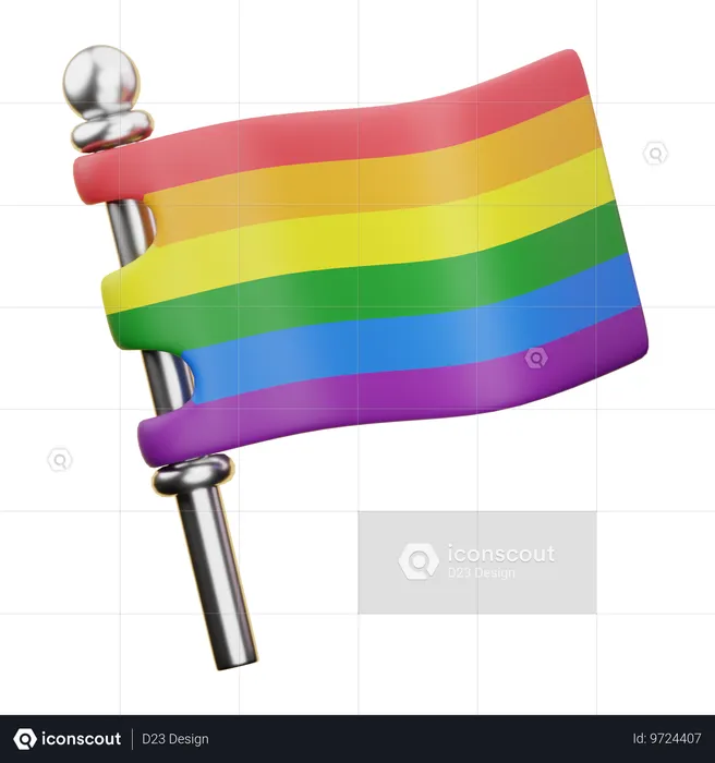 Pride Flag 3D Icon - Free Download Festival & Days 3D Icons | IconScout