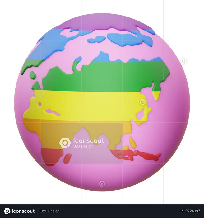 Pride Globe  3D Icon