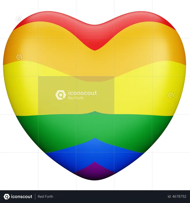 Pride Love  3D Illustration