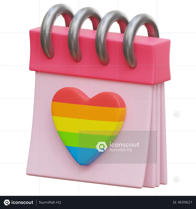 Pride Month  3D Illustration