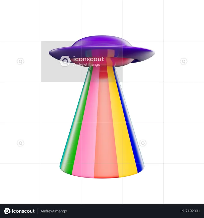 Pride Ufo  3D Icon