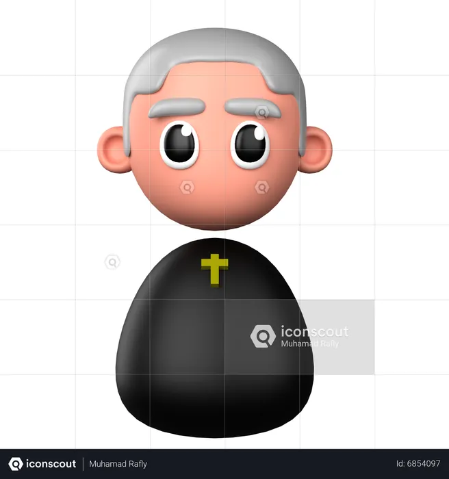 Priest  3D Icon