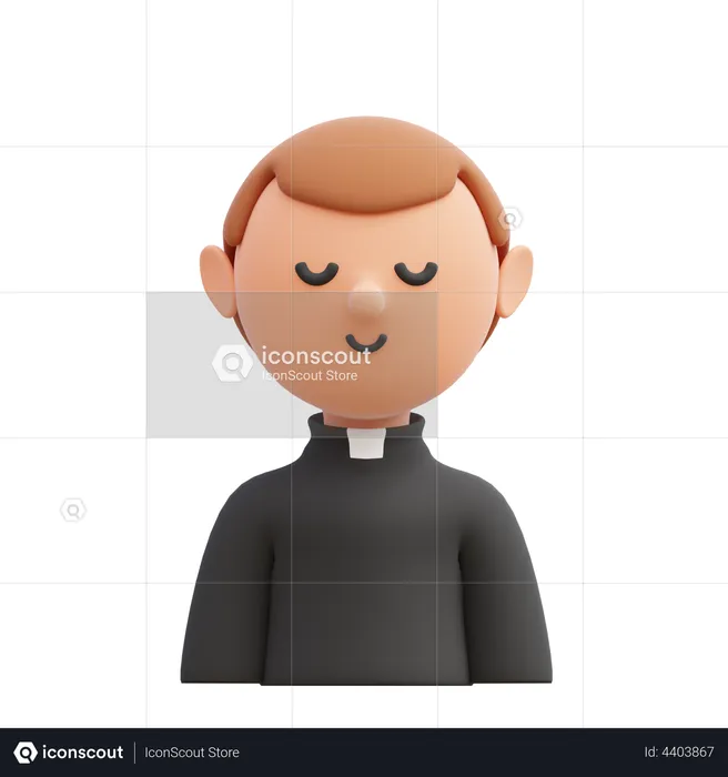 Priest  3D Icon