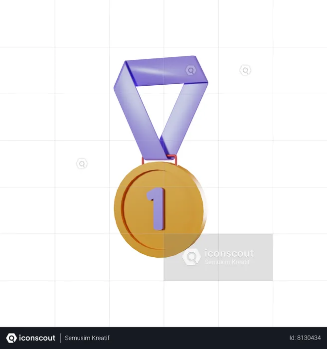 Primera medalla  3D Icon