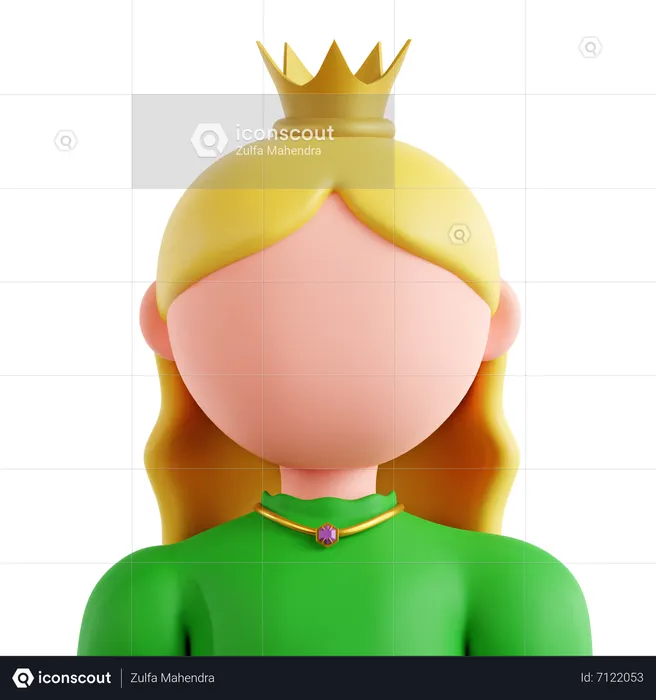 Princesa  3D Icon