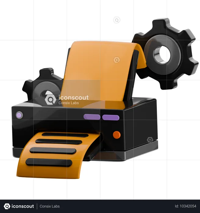 Printer  3D Icon