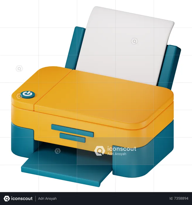 Printer  3D Icon