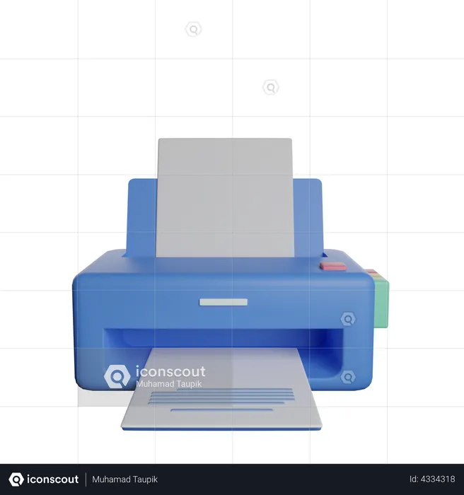 Printer  3D Illustration