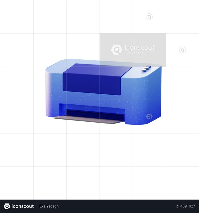 Printer Device  3D Illustration