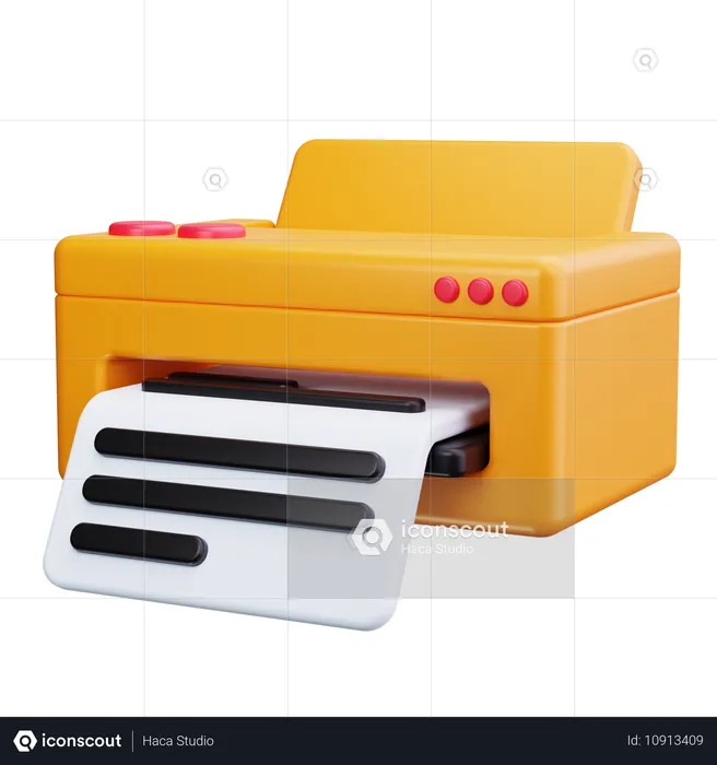 Printer Machine  3D Icon