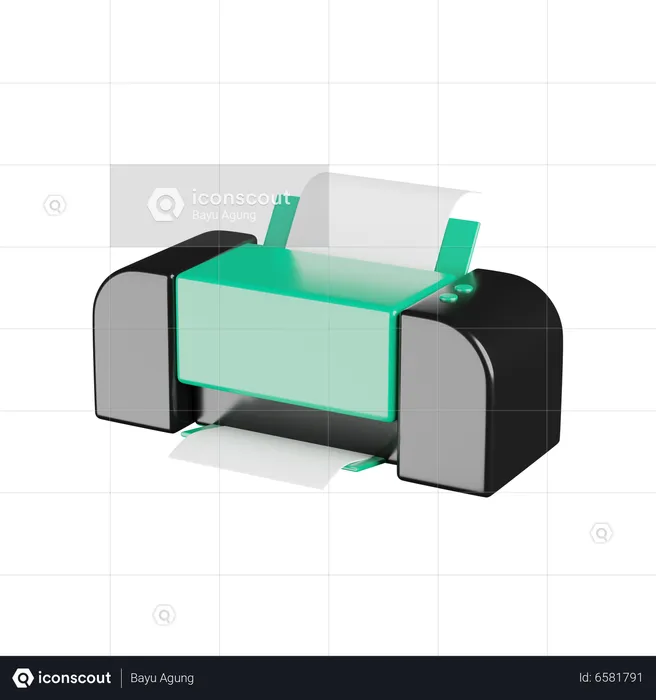 Printer Machine  3D Icon